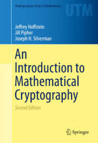 An introduction to mathematical cryptography