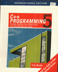 C++ Programming from Problem Analysis to Program Design