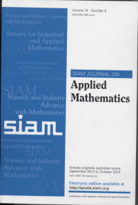 SIAM Journal On Applied Mathematics | Vol.74 No.5