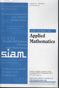 SIAM Journal on Applied Mathematics | Vol.74 No.6